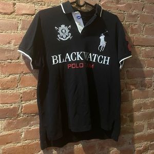 Polo shirt men black